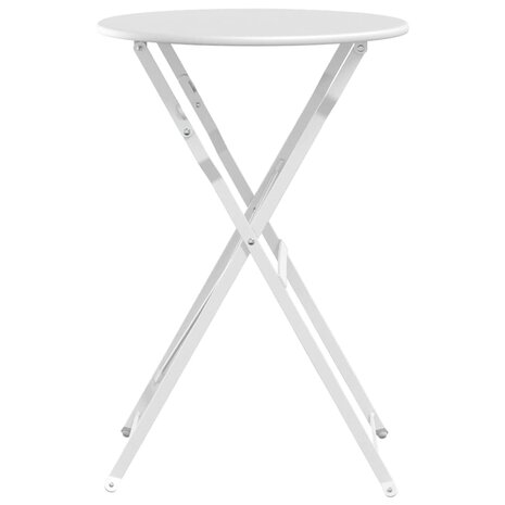 Bistrotafel Ø50x71 cm gepoedercoat staal wit 4