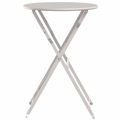 Bistrotafel Ø50x71 cm gepoedercoat staal beige 4