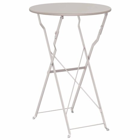 Bistrotafel Ø50x71 cm gepoedercoat staal beige 5