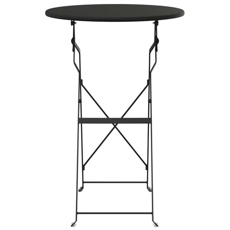 Bistrotafel Ø50x71 cm gepoedercoat staal antraciet 3