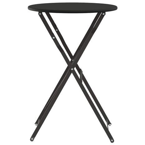 Bistrotafel Ø50x71 cm gepoedercoat staal antraciet 4