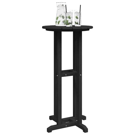 Bartafel Zwart 55x55x107 cm HDPE 2