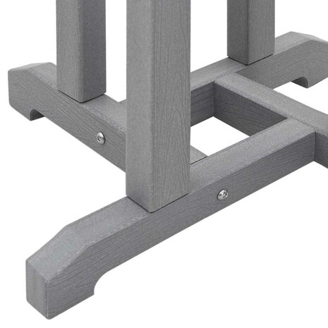 Bartafel Lichtgrijs 55x55x107 cm HDPE 8