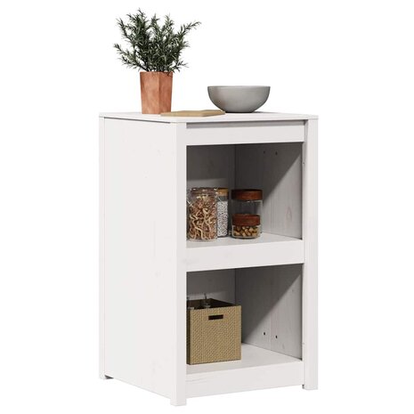Buitenkeukenkast Wit 55x55x92 cm Massief Grenenhout 2