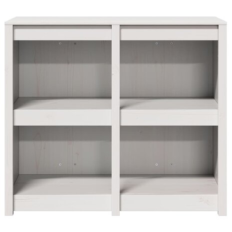 Buitenkeukenkast Wit 106x55x92 cm Massief Grenenhout 4