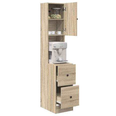 Keukenkast Sonoma Eiken 35x50x180 cm Bewerkt Hout 2