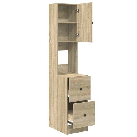 Keukenkast Sonoma Eiken 35x50x180 cm Bewerkt Hout 4