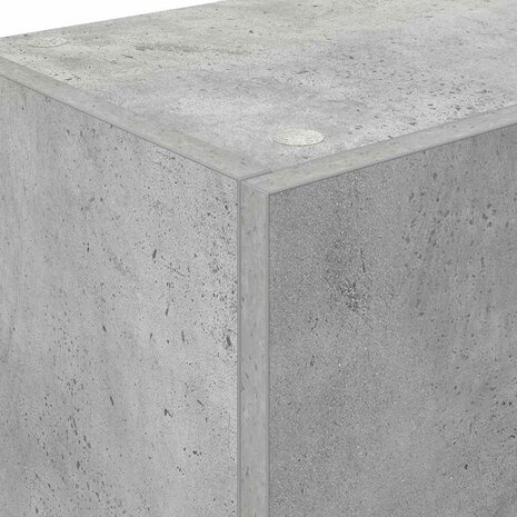 Keukenkast Beton Grijs 35x50x180 cm Bewerkt Hout 8