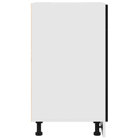 Lade Onderkast - Zwart Eiken, 40 x 46 x 81,5 cm, Gemaakt van bewerkt hout 7