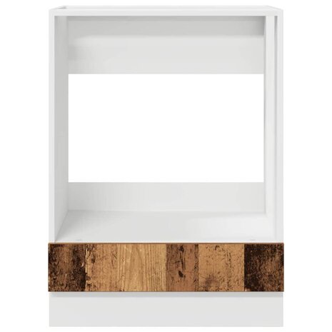 Ovenkast in Oud Hout – 60x46x81,5 cm van Geëngineerd Hout 4