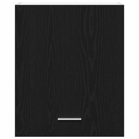 Zwarte Eiken Hangkast 50x31x60 cm, van hout gemaakt 6