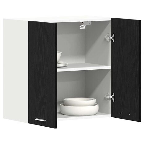 Zwarte Eiken Hangkast 60 x 31 x 60 cm van Geengineerd Hout 2