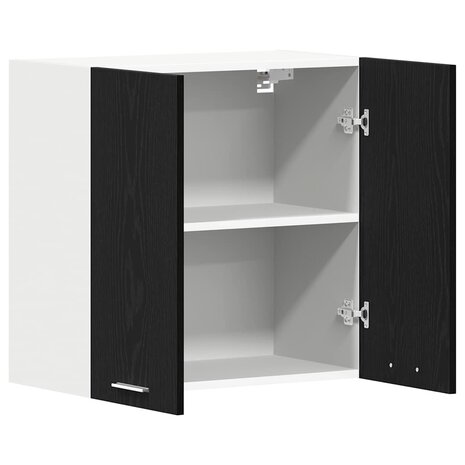 Zwarte Eiken Hangkast 60 x 31 x 60 cm van Geengineerd Hout 4