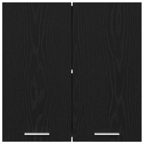 Zwarte Eiken Hangkast 60 x 31 x 60 cm van Geengineerd Hout 6
