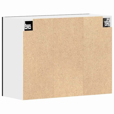 Zwarte Eiken Hangkast - 80x31x60 cm - Van stevig hout 5