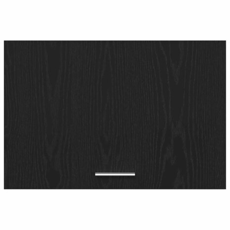 Zwart Eiken Hangkast - 60x31x60 cm, Gemaakt van Engineered Hout 6