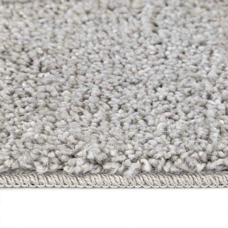 Vloerkleed shaggy met latex onderkant 120x120 cm grijs 6
