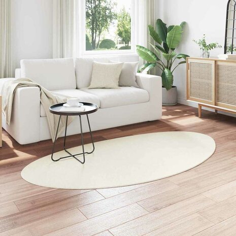 Tapijt Crème 80 x 150 cm Polyester 2