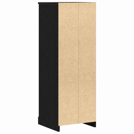 Hoge kast 36x35,5x103,5 cm bewerkt hout zwart eikenkleurig 5