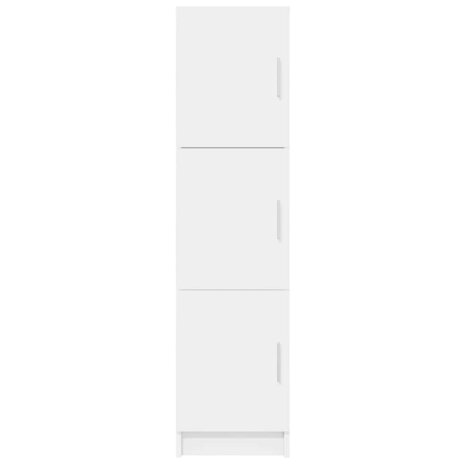 Hoge Kast Wit 31,5x32x124 cm Gelaagd Hout 4