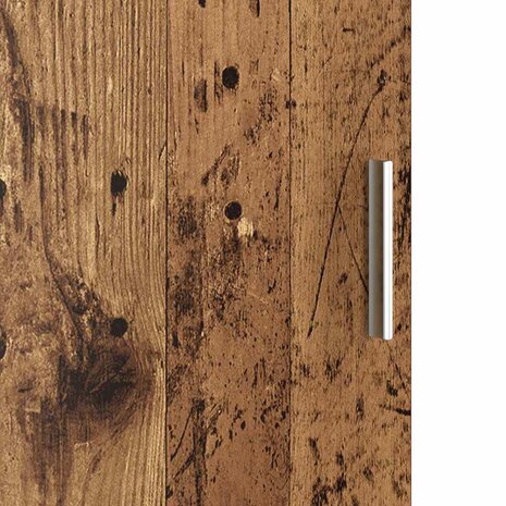 Hoge Kast van Oud Hout 31,5x32x124 cm Gelaagd Hout 7