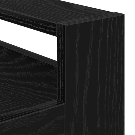 Keukentrolley 60x45x80 cm bewerkt hout zwart eikenkleurig 7