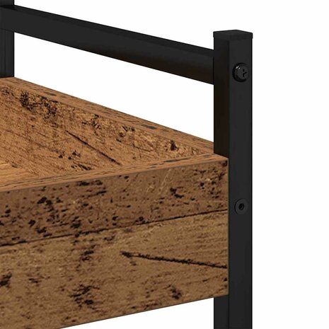 Keukentrolley 50x30x70 cm bewerkt hout oud houtkleurig 8