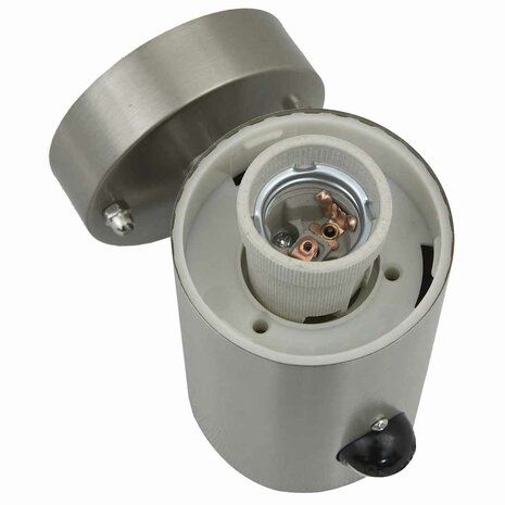 Buitenwandlamp met sensor - Zilver RVS IP44 6