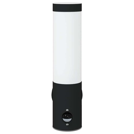 Buitenwandlampen met Sensor 2 stuks Zwart RVS IP44 3
