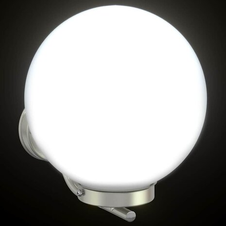 Buiten Wandlamp Zilver RVS IP44 8