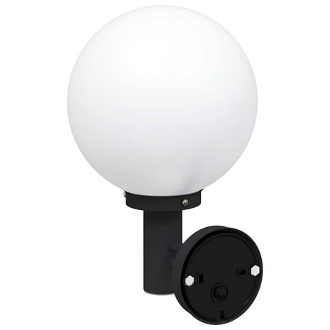 Buitenwandlampen met Sensor 2 stuks Zwart RVS IP44 5