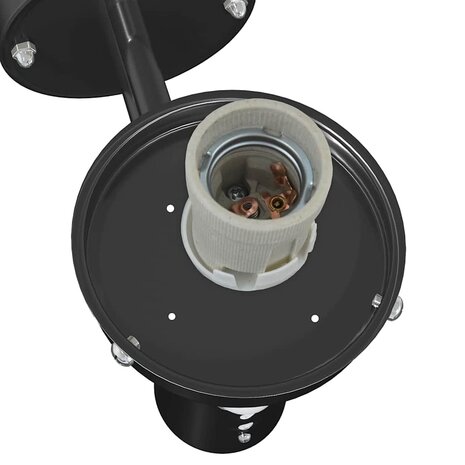 Buitenwandlampen met Sensor 2 stuks Zwart RVS IP44 6