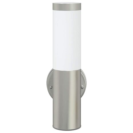Buiten Wandlamp 2 stuks Zilver RVS IP44 3