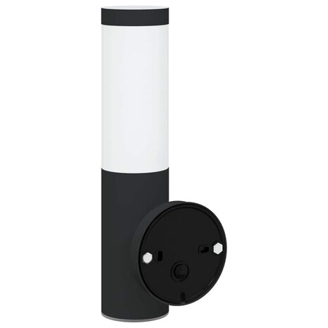 Buitenwandlamp met Sensor 2 stuks Zwart RVS IP44 5