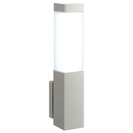 Buitenwandlampen 2 stuks Zilver RVS IP44 8