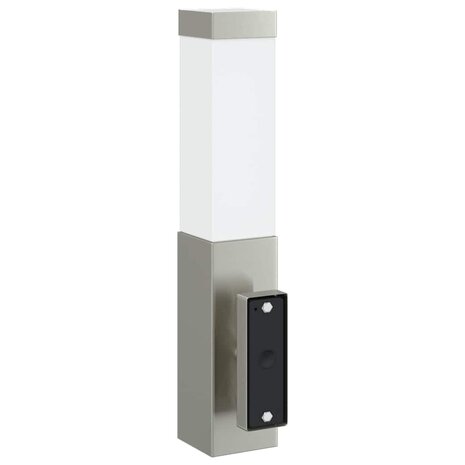 Buitenwandlampen met Sensor 2 stuks Zilver RVS IP44 5