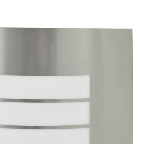 Buitenwandlamp 2 stuks Zilver RVS IP44 5