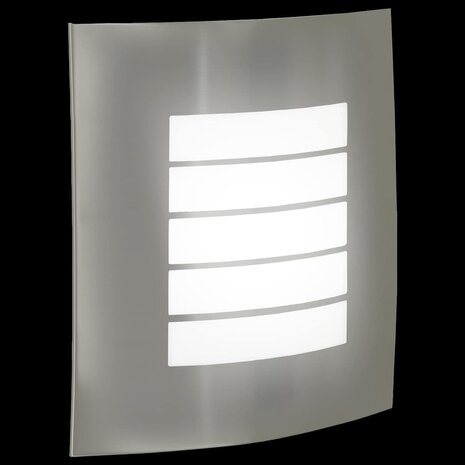 Buitenwandlamp 2 stuks Zilver RVS IP44 8