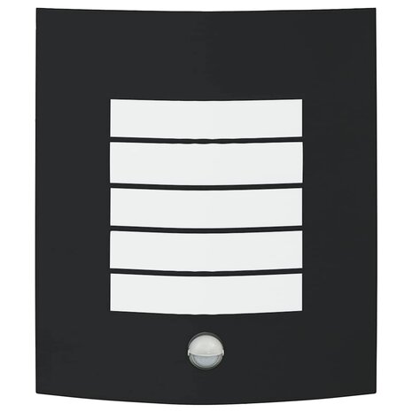 Buitenwandlamp met Sensor 2 stuks Zwart RVS IP44 2