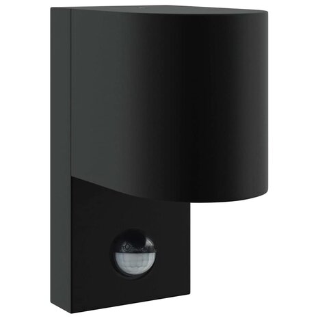 Buitenwandlampen met Sensor 2 stuks Zwart RVS IP44 2