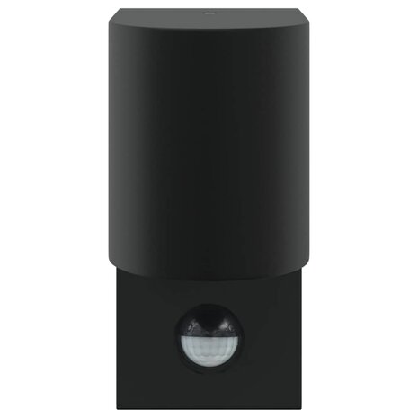 Buitenwandlampen met Sensor 2 stuks Zwart RVS IP44 3