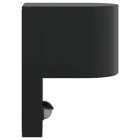 Buitenwandlampen met Sensor 2 stuks Zwart RVS IP44 4
