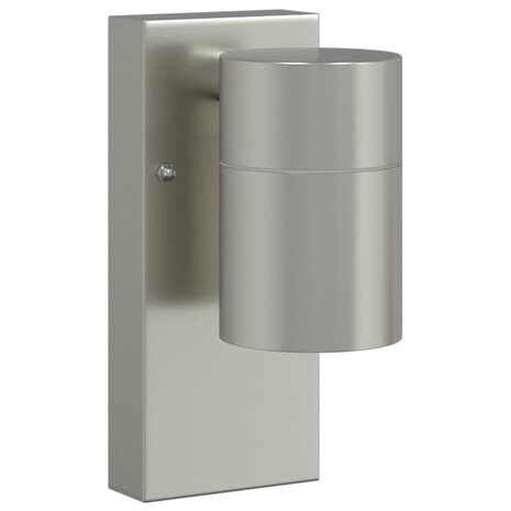 Buiten Wandlampen 2 stuks Zilver RVS IP44 2