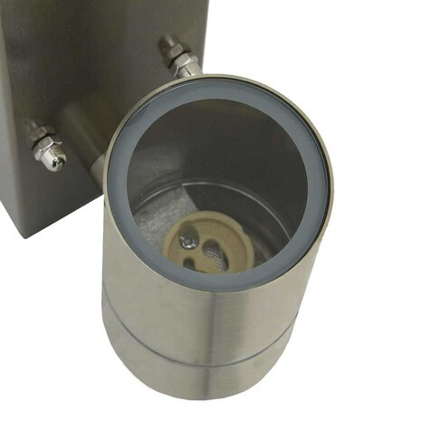 Buiten Wandlampen 2 stuks Zilver RVS IP44 7