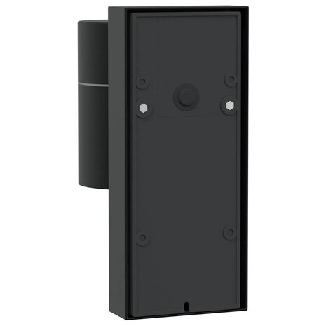 Buiten Wandlampen met Sensor 2 stuks Zwart RVS IP44 5