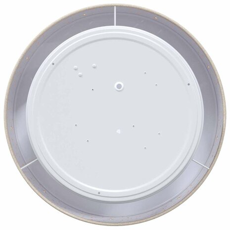 Plafondlamp met sterrenlampscherm Ø 30 cm E27 stof taupe 3