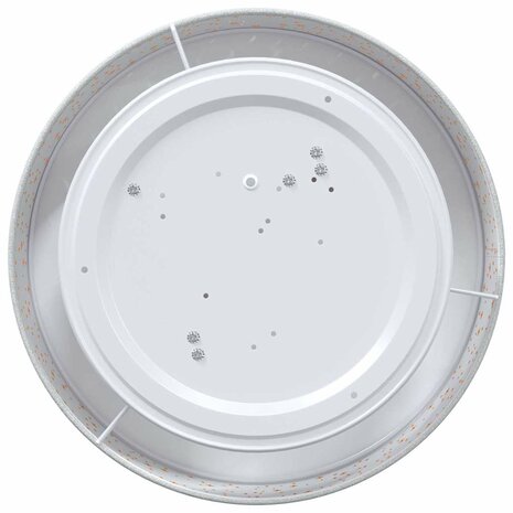 Plafondlamp met sterrenlampscherm Ø 38 cm E27 stof grijs 3