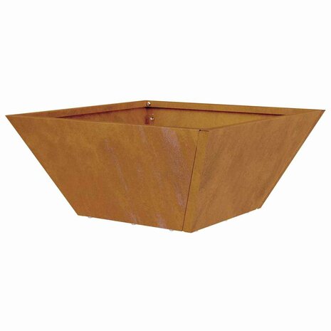 Tuin Kom Bloempotten 5 stuks 35x35x15 cm Cortenstaal 8