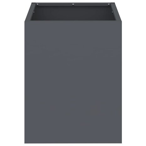 Tuin Bloempot Antraciet 50 x 32 x 40 cm Koudgewalst staal 4