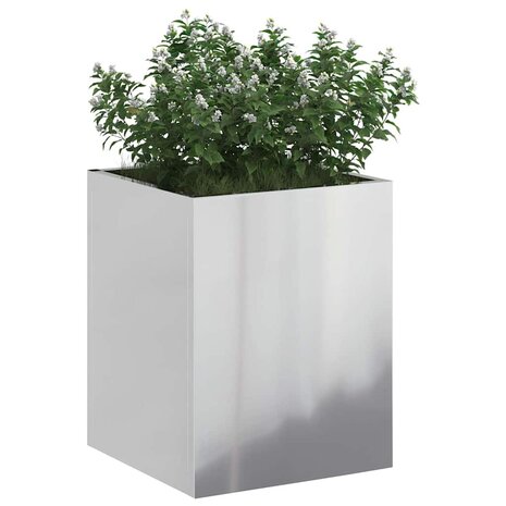 Tuin Bloempot Zilver 50 x 32 x 40 cm Gegalvaniseerd staal 2